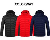 Veste chauffante légère et imperméable pour homme et femme, avec batterie électrique rechargeable, taille plus, isolée et chauffante