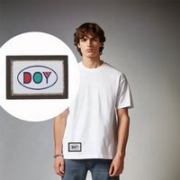 Fabricant de patchs en suède thermocollants de qualité supérieure, logo tissé personnalisé, étiquettes en tissu composite de haute qualité pour vêtements