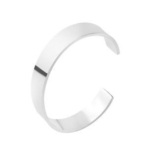 High Polishing Modern Minimalist Open End Bracelets Stainless Steel <b>Engraved</b> Fashion Chain Link Jewelry with Custom <b>Bangle</b> Name - Product Image 5