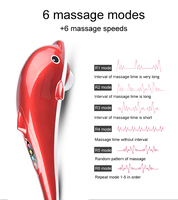 Masseur corporel vibrant infrarouge électrique portatif Luyao LY-606B-1 en forme de dauphin