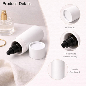 Custom Paper Tube Packaging Cosmetic Perfume Essential <b>Oil</b> <b>Bottle</b> Cardboard Recyclable Kraft Tube Cylinder Packaging Box - Product Image 3