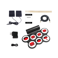 Instrument de musique Percussion Usb Midi Set Electronic Rolling Pads Professional Custom Bass Stick Drum