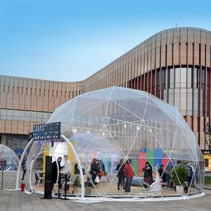 Tente de glamping pour hôtel de luxe dôme sphérique géodésique en verre serre petite maison jardin véranda meubles de véranda - Product Image 3