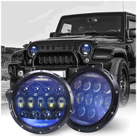Phares Led dansants de 7 pouces approuvés par Loyo Dot au design personnalisé pour Jeep Wrangler Jk Lj Tj Cj phare avec Halo Angel Eyes