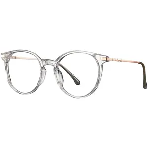 Kadın erkek toptan gözlük hazır stok tr90 yuvarlak gözlük, ucuz tr şeffaf gözlük çerçeveleri, gözlük gözlük çerçeveleri
