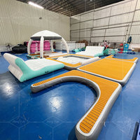 Plateforme flottante gonflable OEM pour événements commerciaux, loisirs aquatiques et resorts – Tapis flottant pour fêtes aquatiques