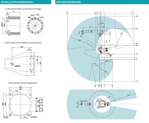 Bras de robot de soudage industriel SYH1806B à 6 axes, charge utile de 6 kg, portée de 1797 mm, haute précision pour le soudage TIG MIG Arc, chargement et déchargement - Product Image 5