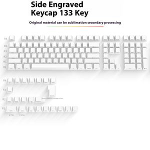 Tecla de moldeo por inyección de dos colores en blanco PBT personalizada para grabado por sublimación térmica DIY para teclado mecánico <span class=keywords><strong>ANSI</strong></span> ISO - Product Image 1