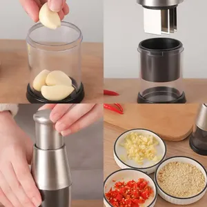 Hachoir manuel multifonction en acier inoxydable pour ail et oignon, trancheur et broyeur de légumes, outil de cuisine - Product Image 3