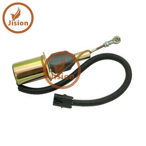 Válvula solenoide de corte de combustible para maquinaria de construcción, solenoide de parada 3932545 - Product Image 2