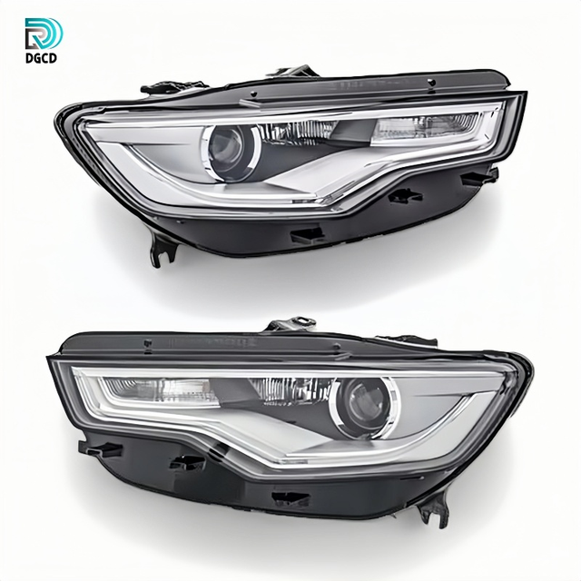 For 2012-2015 Audi A6 C7 A6L Halogen LED DRL Headlight Assembly Dynamic 6000K OEM Auto Front Replacement Head Lamp