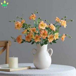 ดอกกุหลาบจีนขนาดเล็กทำจากผ้าไหมเทียม ก้านเดี่ยว สำหรับตกแต่งบ้าน งานแต่งงาน โต๊ะ แจกัน สำนักงาน <span class=keywords><strong>ร้าน</strong></span>กาแฟ - Product Image 6