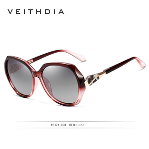 Veithdia Women's Polarized Sunglasses UV400 Plastic Metal Frame Type 3 Lens Fashion Travel Sun Protection - Product Image 5
