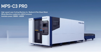 Machine de découpe laser à fibre fermée Han's Laser MPS C3 PRO 6000W avec table d'échange pour tôles moyennes et fines