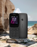 Teléfono Móvil Original Desbloqueado 106 (2018) Doble SIM GSM 900/1800, Red 2G, Teléfono con Teclado Pequeño, Doble Tarjeta SIM, 1.77 Pulgadas