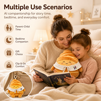 Peluche a Forma di Croissant AI, Morbido Giocattolo Imbottito in Cotone PP e Poliestere, Bambola Kawaii a Forma di Pane, Portachiavi Unisex per Bambini e Innamorati