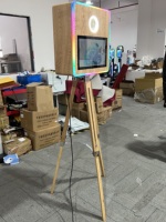 Stock d'entrepôt UE Photobooth vintage 2024 Station de photobooth selfie Borne Photobooth portable avec impression