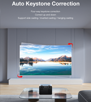Nativo 1080P 4K Smart TV Android 13 Proyector Auto Focus Keystone 600 ANSI Conectividad USB 3D NTV Auto Focus Keystone Beamer