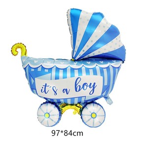 Palloncino in Foil per Baby Shower, Passeggino, Rivelazione del Sesso Maschio o Femmina, Decorazione per Annuncio di Nascita - Product Image 6