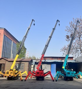 מנוף זחלילי נייד עם שלט רחוק, 8 טון, טלסקופי, עם תאורת גג, מנוף עכביש זחלילי מגומי - Product Image 6