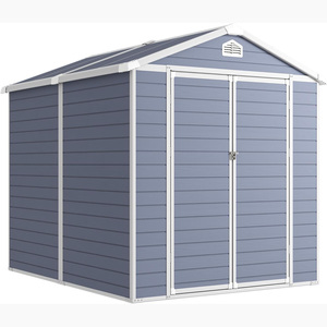 Double Door Waterproof Weather Resistant Garden HDPE Kit-Perfect to Store Shed Plastic Storage House Cabinet Box WIth Shelf - Product Image 1