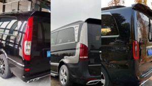 Kit Carrozzeria per Mercedes Benz Classe V <span class=keywords><strong>Vito</strong></span> 2006-2015 <span class=keywords><strong>W639</strong></span>, Conversione al Modello GLS Maybach con Fari LED, Paraurti Anteriore, Griglia, Cofano e Parafango - Product Image 6
