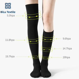 BiLu Stylish <b>Womens</b> Knee High <b>Socks</b> Gradient Design Solid Color <b>Long</b> <b>Socks</b> Soft Breathable <b>Socks</b> for Casual Outfits - Product Image 5