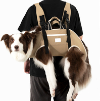 Sac à dos de transport ergonomique et respirant pour chiens de petite et moyenne taille, avec protection de la colonne vertébrale, réglable, pour le transport avant et arrière