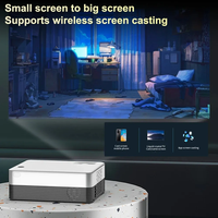 Proyector de Cine en Casa Nativo 1080P con Sistema Operativo Android, Reproducción 4K, Conexión Inalámbrica WiFi Bt 5G para Películas en Interiores y Exteriores