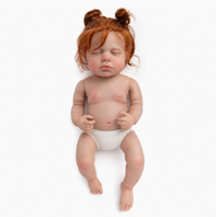 Poupée Bébé Reborn Réaliste en Vinyle, Poupée Nourrisson Souple et Réaliste à Presser, Cadeau de Collection pour Enfants