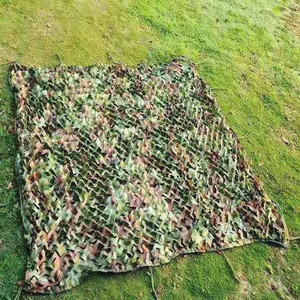 ตาข่ายพรางลายสี่เหลี่ยมผืนผ้า ไนลอน สีเขียวขี้ม้า ป้องกันรังสียูวี เสริมความแข็งแรงสองชั้น สำหรับหลังคา ไซต์ก่อสร้าง และกลางแจ้ง - Product Image 3