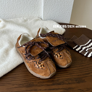 <span class=keywords><strong>Zapatillas</strong></span> Deportivas para Niños Otoño/Invierno 2024, Botas de Tobillo Casuales con Estampado de Leopardo y Crin para Niños y Niñas, Suela de Goma, Versátiles - Product Image 3