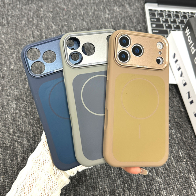 Magnetic Silicone Phone Case for iPhone 18 17 16 15 Plus Pro Max Full Coverage Precise Cutouts Soft Skin-Feel Shockproof Cover