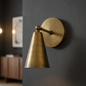 Brushed Brass <b>Wall</b> Lamp Swing Arm <b>Sconce</b> Metal Shade Adjustable <b>Wall</b> Mounted <b>Light</b> for Living Room Bedroom - Product Image 2