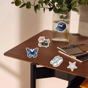 50 Piezas/Bolsa <span class=keywords><strong>de</strong></span> Pegatinas Decorativas <span class=keywords><strong>para</strong></span> Fiestas <span class=keywords><strong>de</strong></span> <span class=keywords><strong>Niñas</strong></span>, Impresas Personalizadas, <span class=keywords><strong>de</strong></span> Vinilo, con Corte Troquelado, Acabado Mate, Resistentes al Agua y Ecológicas - Product Image 4