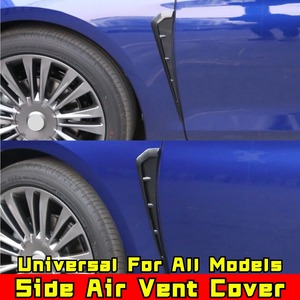 1 Par de Alerones Laterales para Guardabarros de Coche, de Fibra de Carbono, con Rejilla de Entrada de Aire y Adhesivo, Accesorios para Coche - Product Image 5