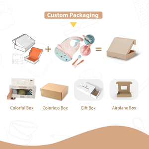 ES-Pro Juego de Alimentación <span class=keywords><strong>para</strong></span> Bebés y Niños de Silicona Platino de Grado Alimenticio, Babero, Vaso con Pajita, Plato - Ecológico, Libre de BPA, Personalizable ODM/OEM - Product Image 5