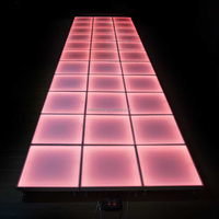 Nouveautés : Scène de mariage éclairée par LED RGB, piste de danse portable pour mariage, décoration d'allée de fête de mariage