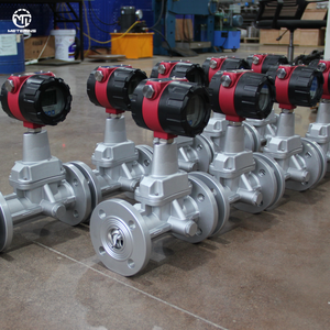 Pengukur aliran profesi Digital koneksi Flanged OEM, kecepatan aliran <span class=keywords><strong>Gas</strong></span> udara Stainless Steel - Product Image 3