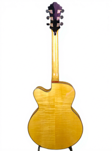 Chitarra Elettrica <span class=keywords><strong>Jazz</strong></span> Yunzhi di Qualità Eccellente Fatta a Mano in Acero Massiccio con Tastiera in Ebano Strumento Musicale Acustico - Product Image 4