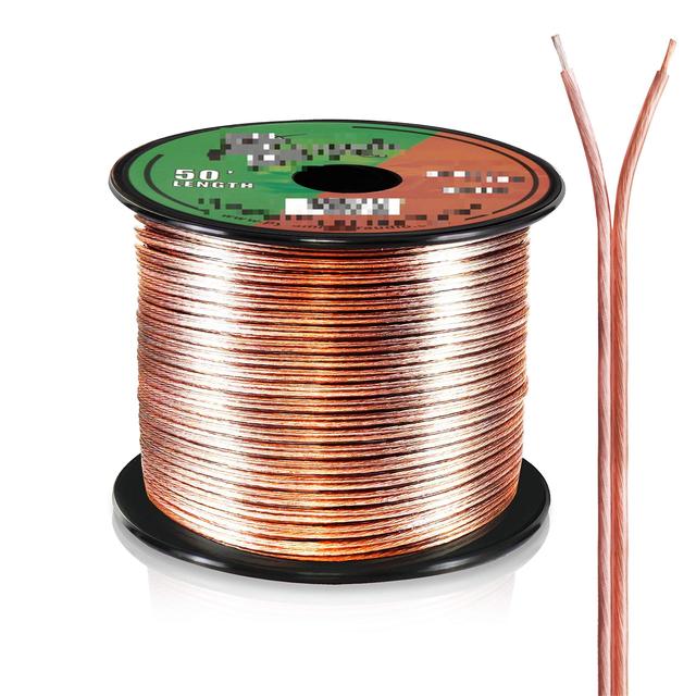 Cca Professional Speaker Cable Wire Gauge Audio Cables,speaker Wire Awg OFC Copper for Home Theater 10 12 14 16 18