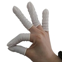 SunelPort - Cubiertas de Látex para Dedos, Profesionales, Japonesas, Mini, para Arte de Uñas, Desechables, Engrosadas, Antiestáticas, Libres de Polvo