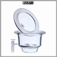 Égouttoir en verre JVLAB transparent ambré pour laboratoire, sécheur sous vide en verre sodocalcique 150-450 mm