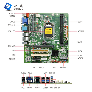 B75 Máy tính để bàn Bo mạch chủ LGA1155 Intel i5/7 2 DDR3 DIMM VGA HD PCIe X16 PCIE x4 PCI GPIO 2 LAN 6 c0m công nghiệp M-ATX Bo mạch chủ - Product Image 2