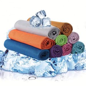 Serviette de sport en fibre de bambou pour l'extérieur, rafraîchissement instantané, séchage rapide, respirante, portable, pour fitness, yoga, gym, course à pied - Product Image 1