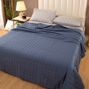 Couverture lestée thérapeutique en bambou pour enfants <span class=keywords><strong>anxieux</strong></span> et autistes, vente chaude 2024, couverture matelassée portable pour la maison, les voyages, l'avion, les pique-niques - Product Image 4