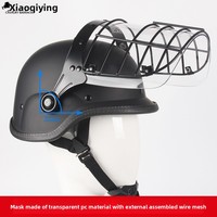 Casco de seguridad estilo alemán de fábrica directa, modelo americano a prueba de explosiones con cubierta de PCABS y malla de alambre.