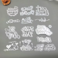Su misura parole spagnole taglio metallo muore per Scrapbooking fai da te Album educativo goffratura biglietto di auguri spagnolo Die Cut