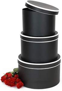 Scatola Cilindrica di Lusso in Cartone per Confezioni Floreali, Scatole Regalo Rotonde con Coperchio per Fioristi - Product Image 2