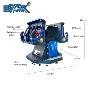 Người lớn trẻ em trung tâm mua sắm 9D rạp chiếu phim 4 người chơi VR 360 chuyến bay roller coaster 9D VR ghế VR Máy mô phỏng - Product Image 5